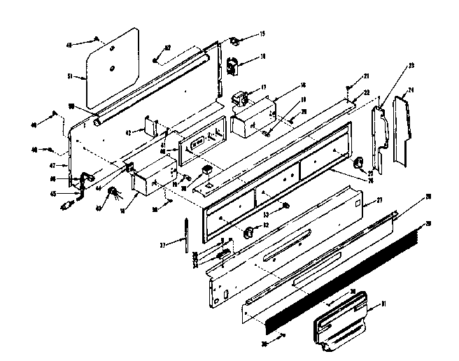 Kenmore 1197478011 backguard section diagram