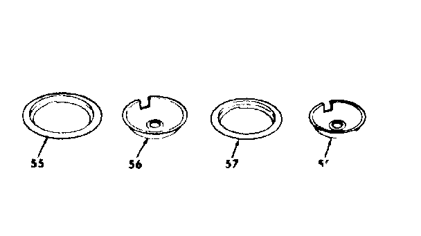 Kenmore 6286668391 optional porcelain pan and chrome ring kit no. 8067120 diagram