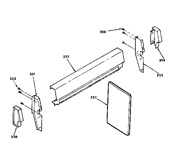 Kenmore 6286668391 optional backguard kit diagram