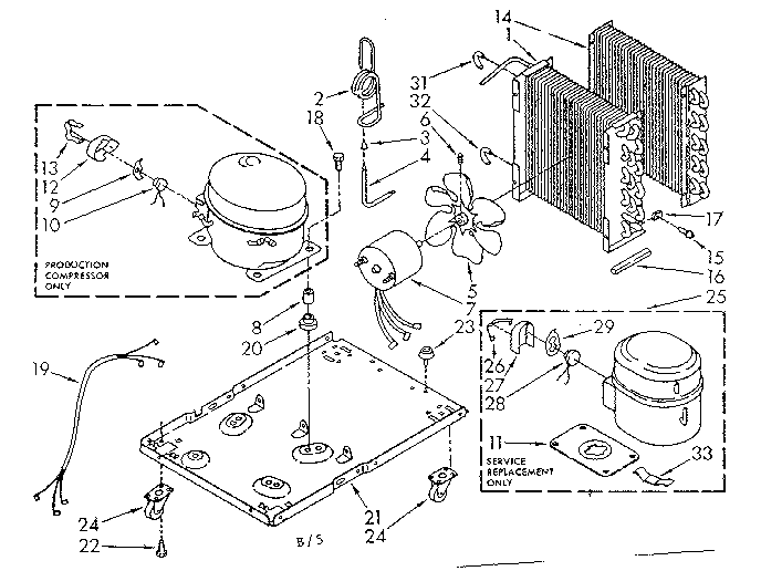 Kenmore 106855400 unit parts diagram