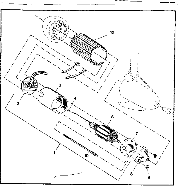 Craftsman 217592060 electrical motor assembly & parts list diagram