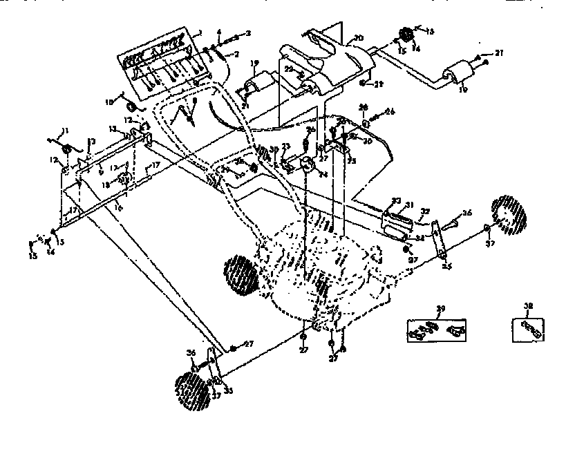 Craftsman 131973950 handle assembly diagram
