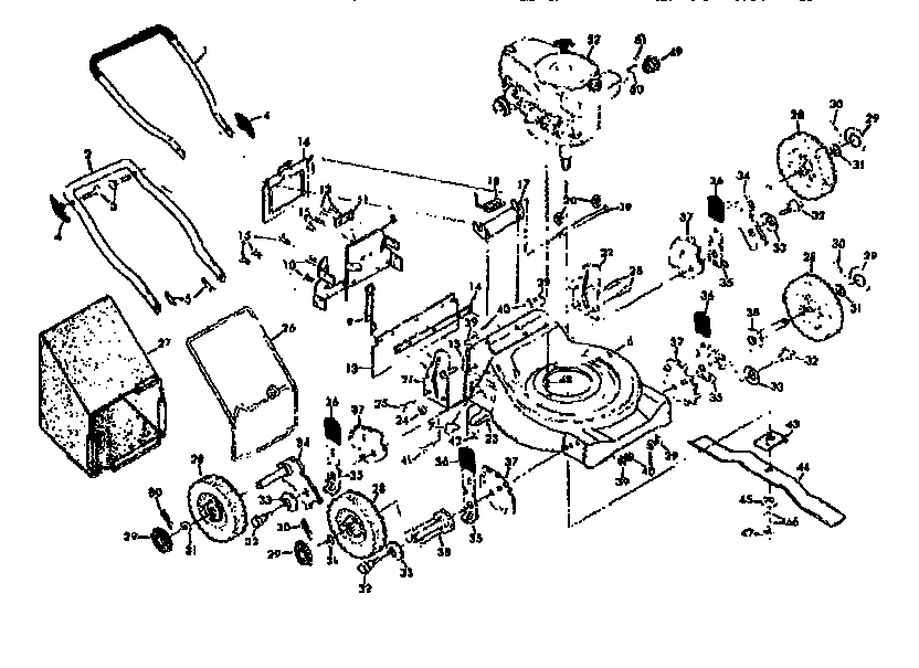 Craftsman 131973954 mower deck diagram