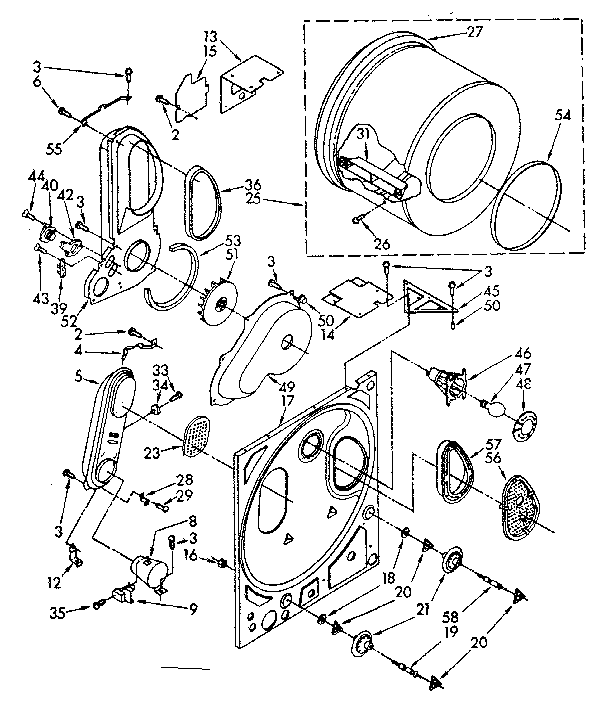 Kenmore 11087379830 bulkhead parts diagram
