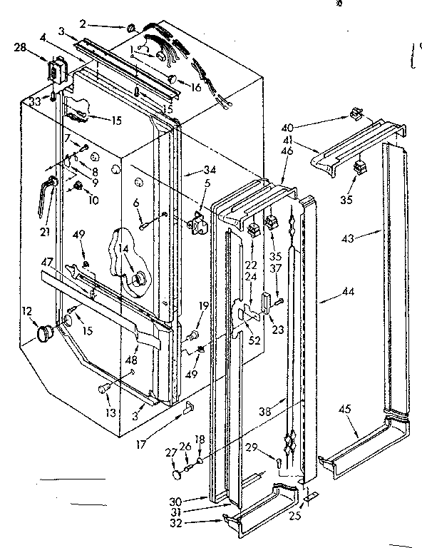 Kenmore 1068562370 breaker trim and liner parts diagram