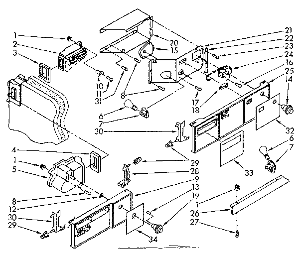 Kenmore 1068562370 air flow and control parts diagram