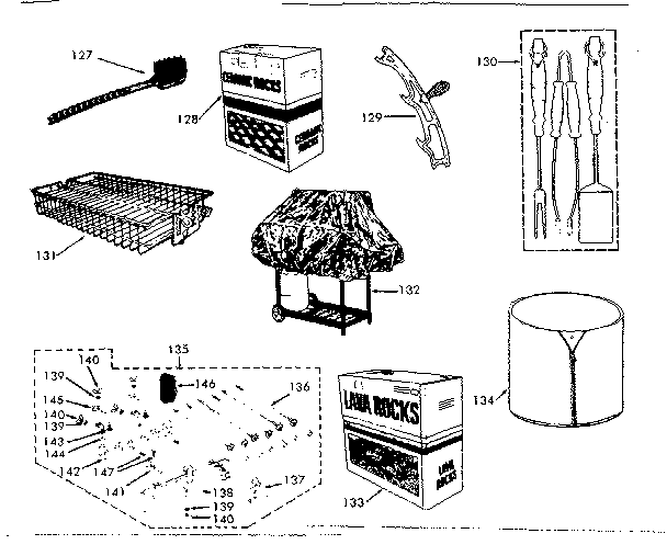 Kenmore 2581066181 optional accessories diagram