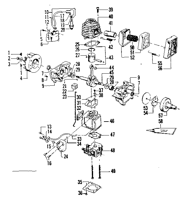 Craftsman 358796131 engine diagram