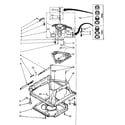 Kenmore 11082682300 machine base parts diagram