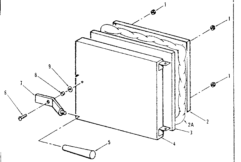 Kenmore 610742050 fire door assembly diagram