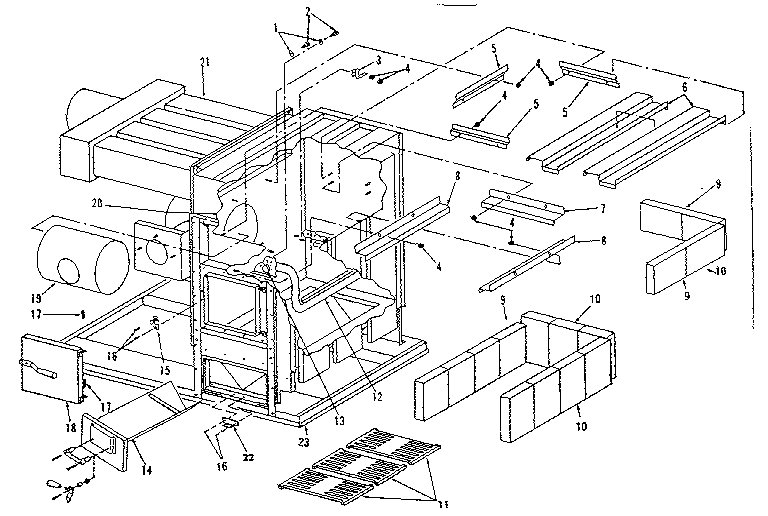 Kenmore 610742050 combustion chamber assy diagram