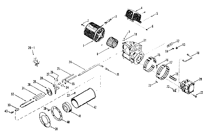 Kenmore 610742050 oil burner assembly diagram