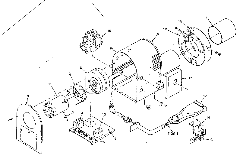 Kenmore 610742050 blower assembly diagram