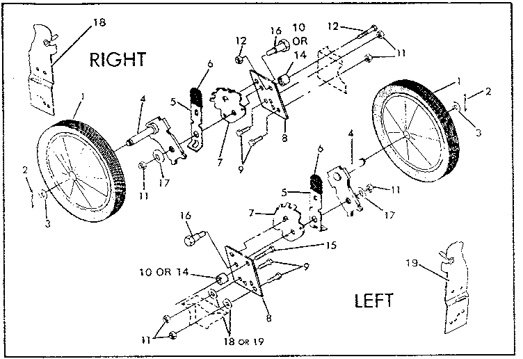 Craftsman 917378121 wheel assembly diagram