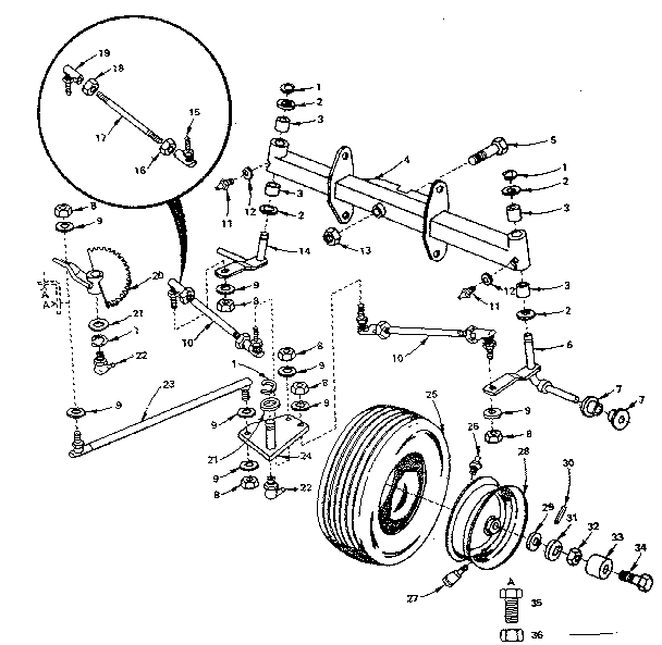 Craftsman 91725190 front axle diagram