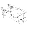 Kenmore 9117318513 top burner section diagram