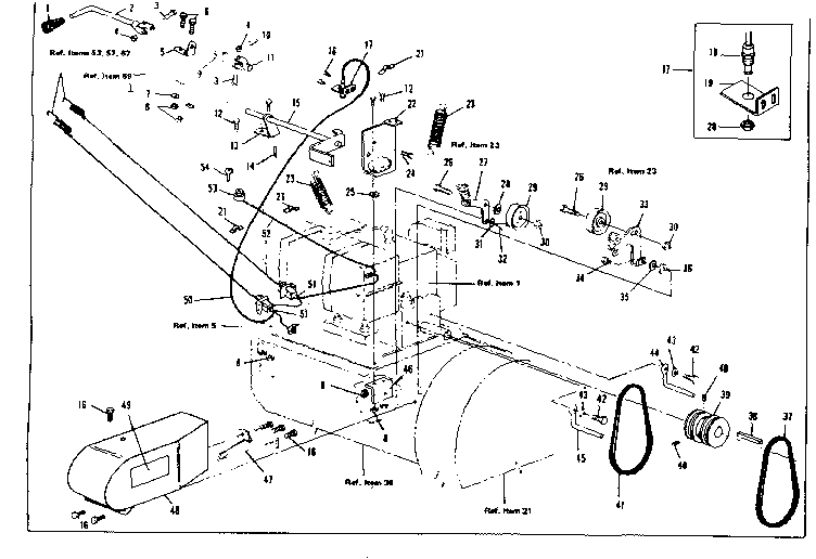 Craftsman 536906001 throwout handel diagram