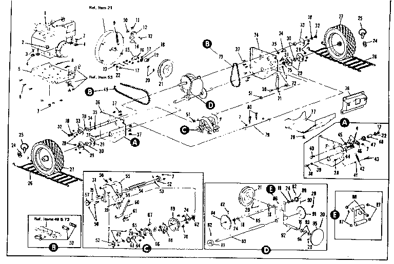 Craftsman 536906001 wheel assembly diagram