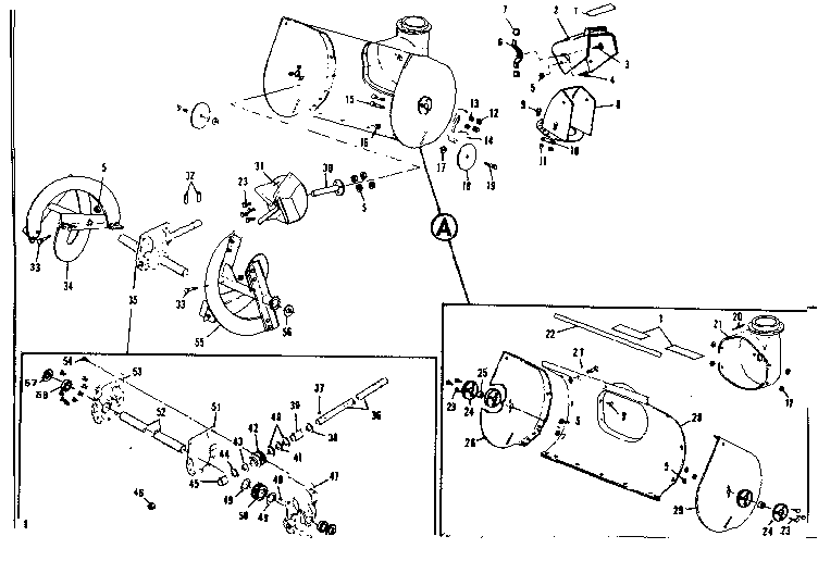 Craftsman 536906001 auger housing assembly diagram