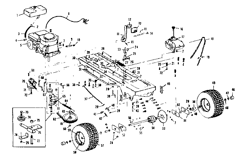 Craftsman 536255113 drive assembly diagram