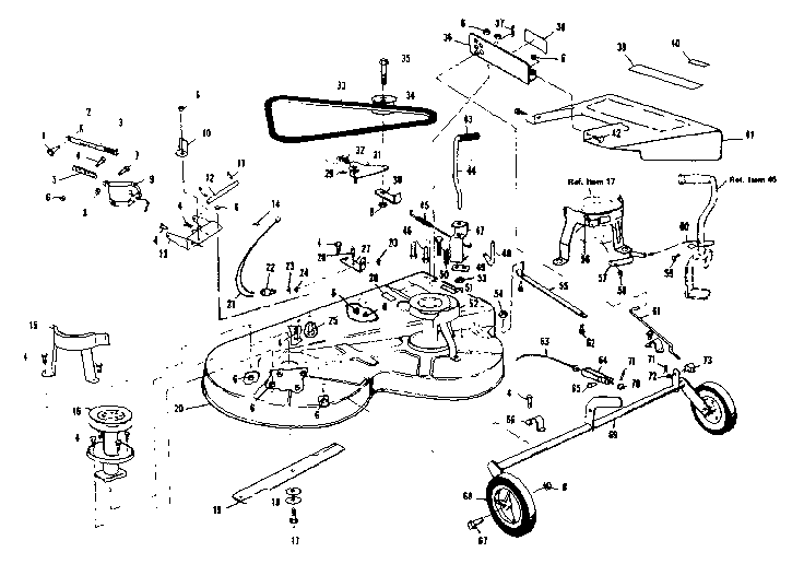 Craftsman 536255113 mower deck diagram