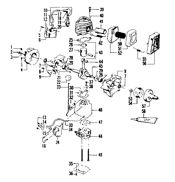 Craftsman 358795580-1980 engine diagram