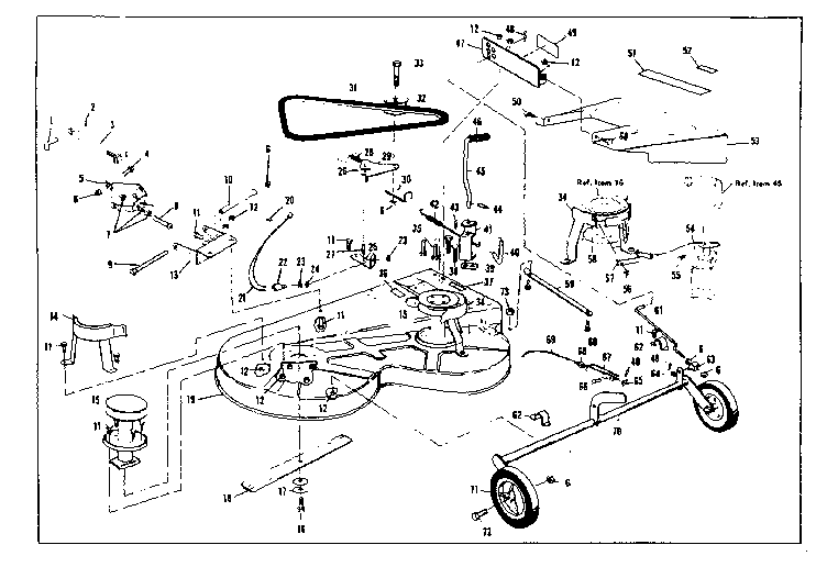 Craftsman 536963100 mower deck diagram