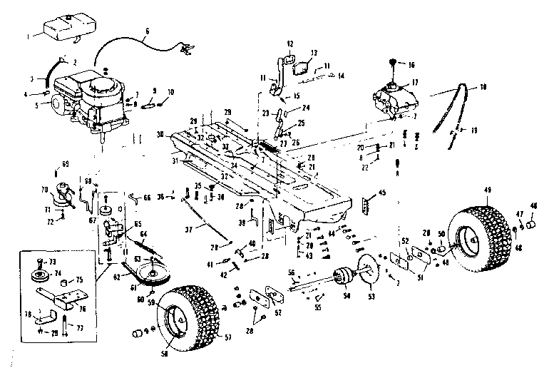 Craftsman 536255110 drive assembly diagram