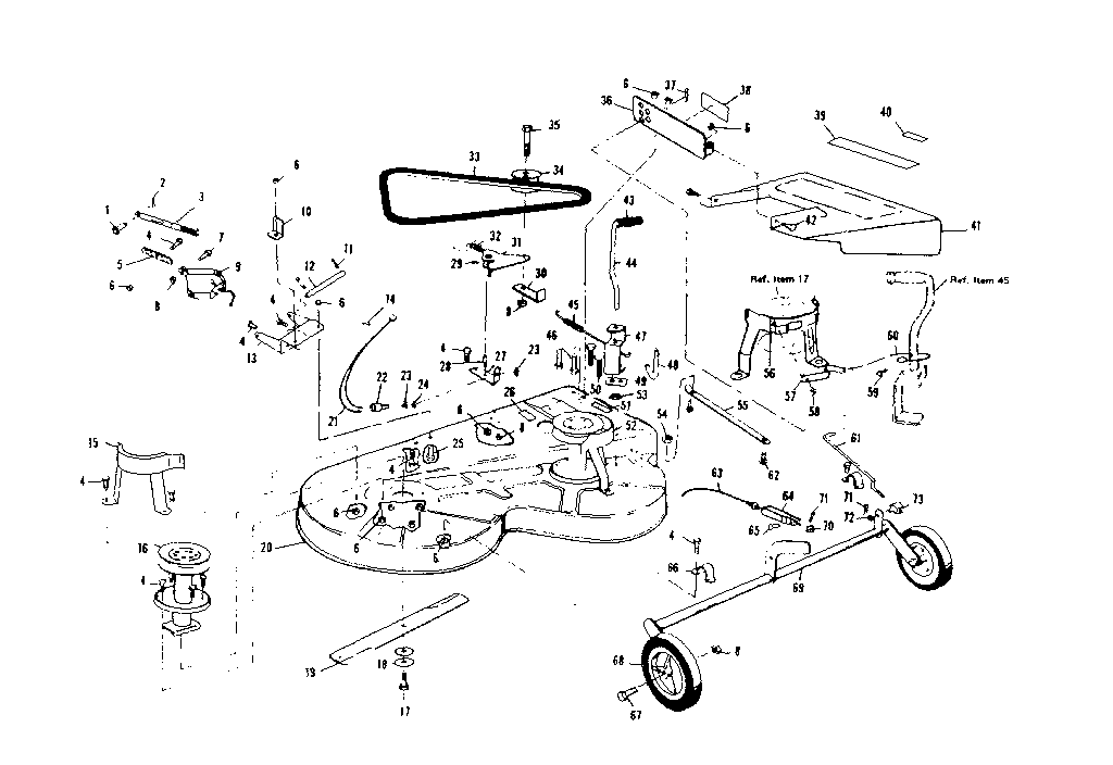 Craftsman 536255110 mower deck diagram