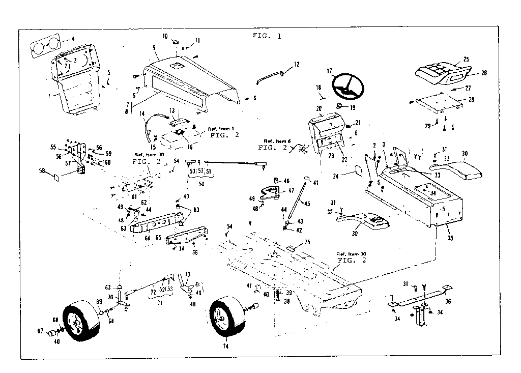 Craftsman 536250823 main frame diagram