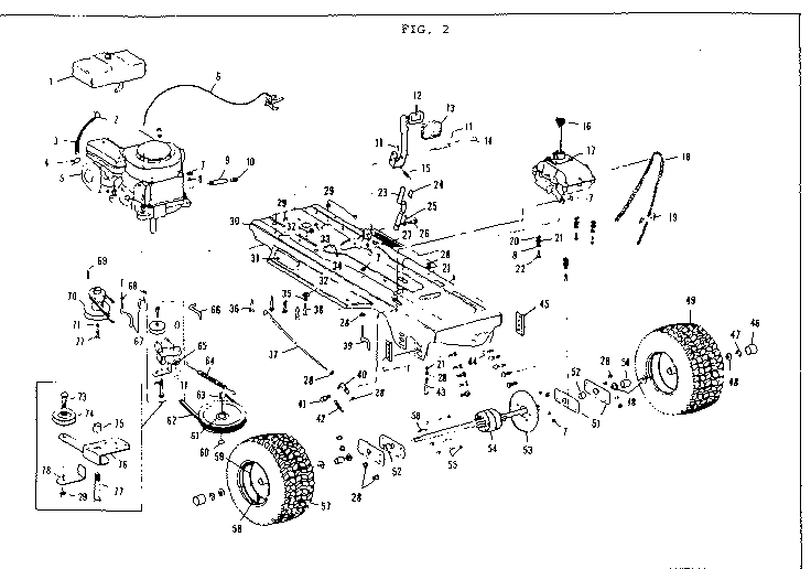 Craftsman 536250823 drive assembly diagram
