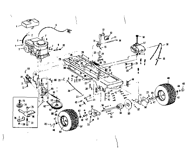 Craftsman 536250820 drive assembly diagram