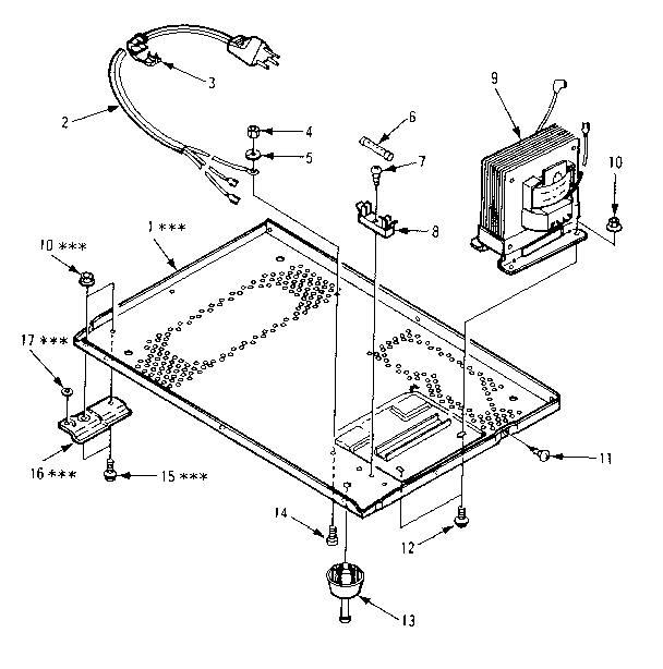 Kenmore 5658701080 microwave parts diagram