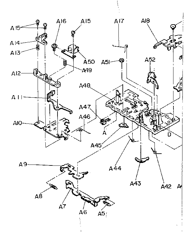 LXI 56492952650 cassette mechanism exploded view playback diagram