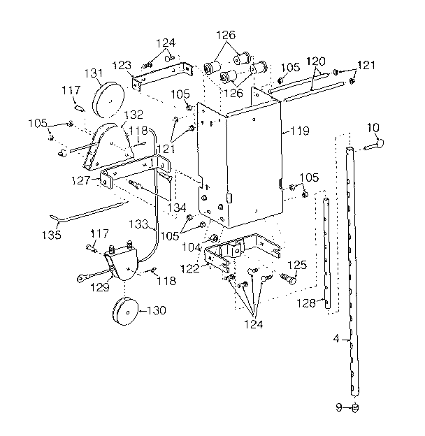 Snapper XL1738E (1695358) carriage assembly diagram