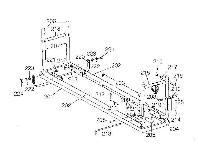 Snapper XL1738E (1695358) bench assembly diagram