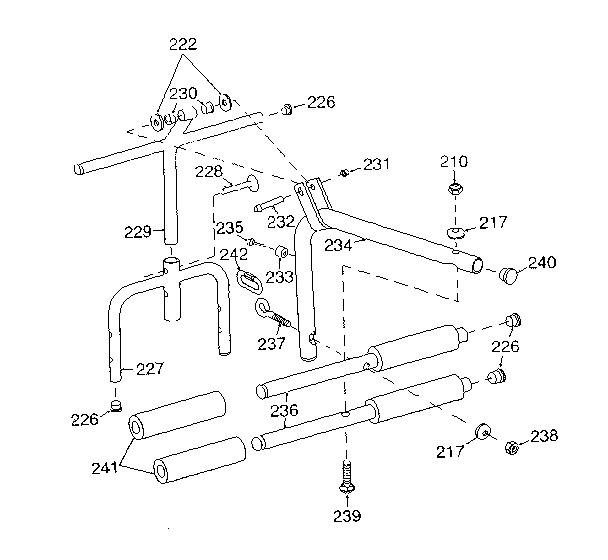 Snapper XL1738E (1695358) leg lift diagram