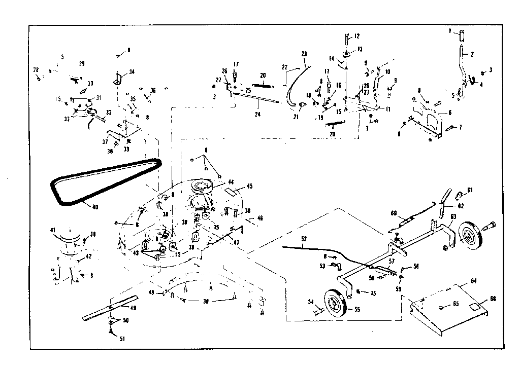 Craftsman 53625094 mower deck diagram