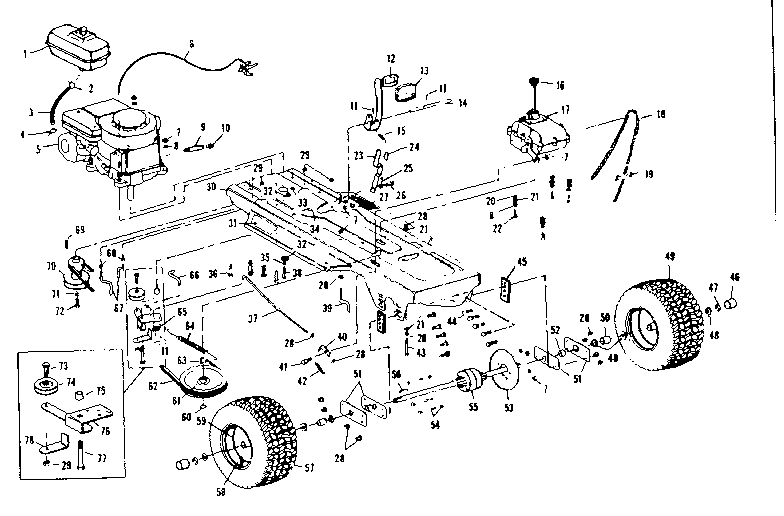 Craftsman 536255220 drive assembly diagram