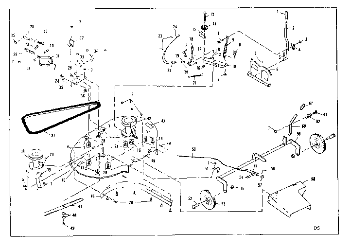 Craftsman 536255220 mower deck diagram