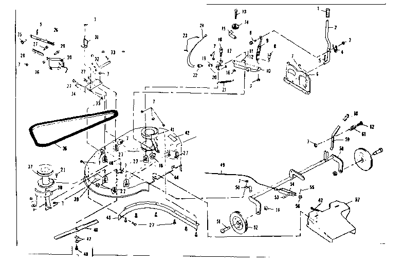 Craftsman 536255250 mower deck diagram