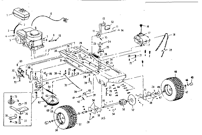 Craftsman 536255231 drive assembly diagram