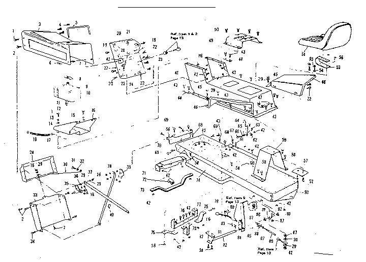 Craftsman 564250910 main frame diagram