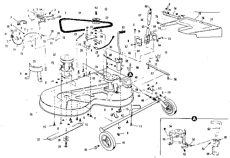 Craftsman 536250920 mower deck diagram