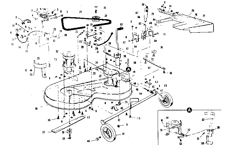 Craftsman 536250922 mower deck diagram