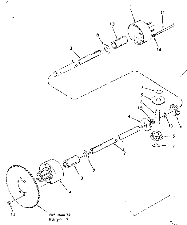 Craftsman 536250922 differential no. 794134 diagram