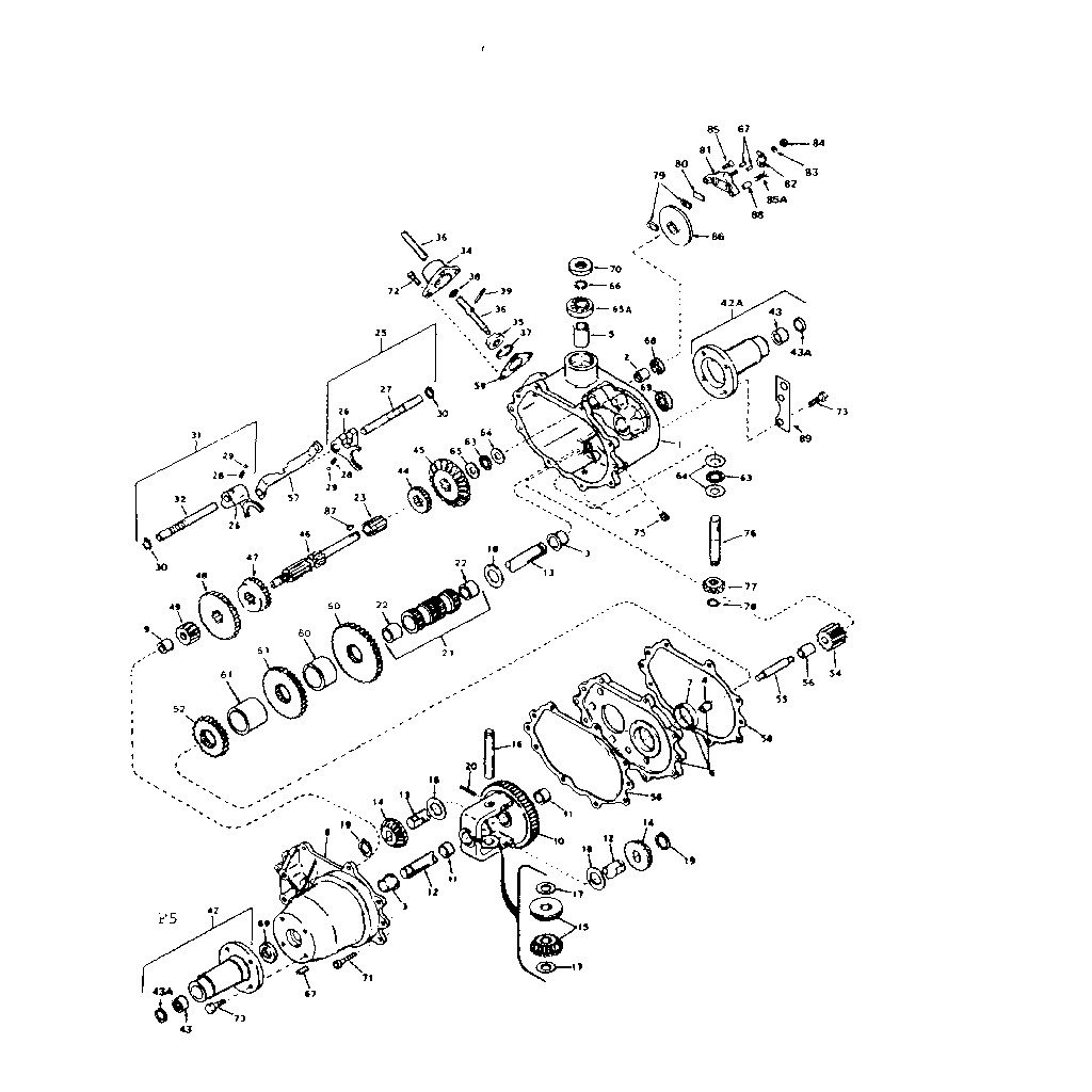 Craftsman 536255212 transaxle diagram