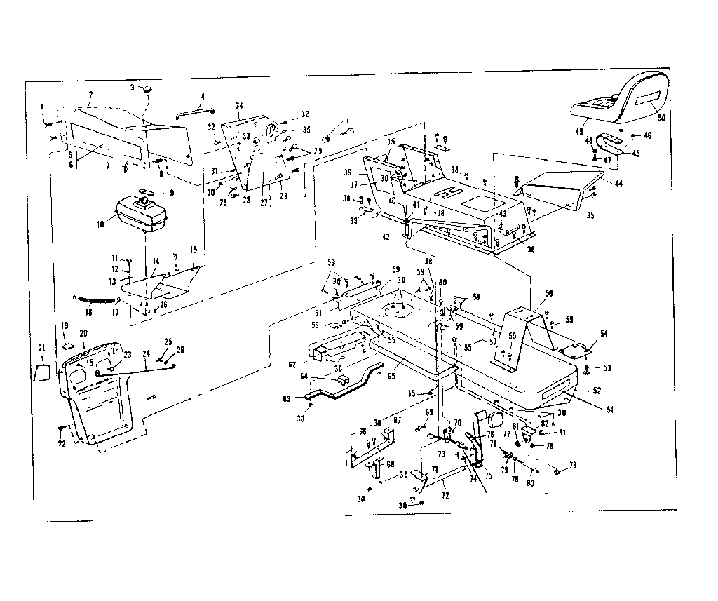 Craftsman 536255210 top half diagram