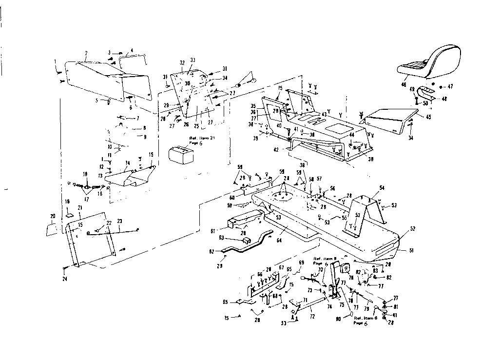 Craftsman 536250933 top half diagram