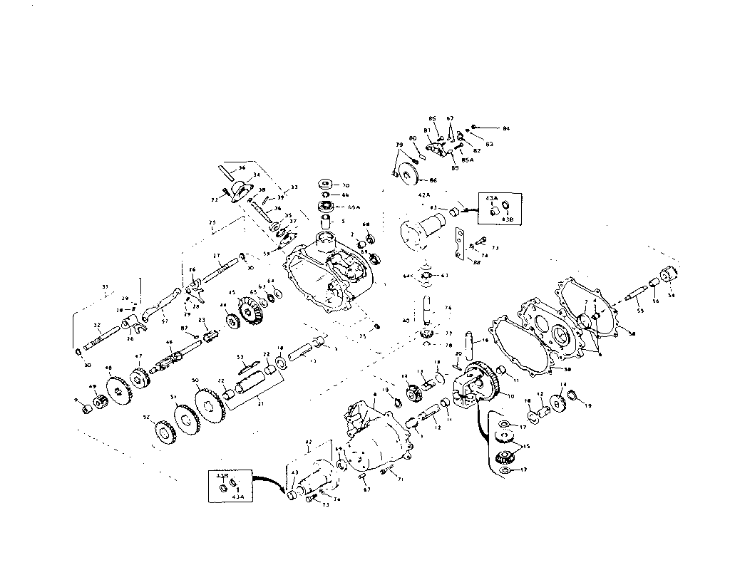 Craftsman 536250933 transaxle no. 79412 diagram